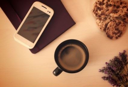 Smart Phone, coffee
